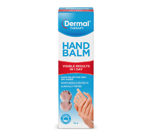 dermal therapy hand balm front of carton image product page